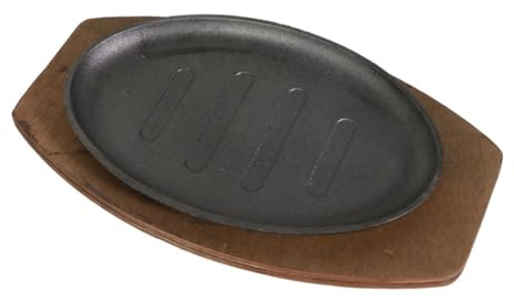 INOOMP Poêle à Steak pour Barbecue Extérieur Plaque Teppanyaki Antiadhésive pour Cuisson Uniforme Rapide pour Repas Air