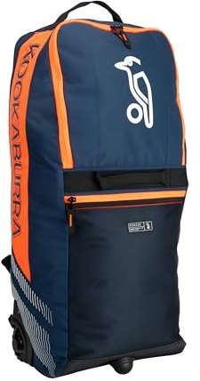 Kookaburra wd6000 Wheelie Duffle Cricket-Tasche, Marineblau/Orange