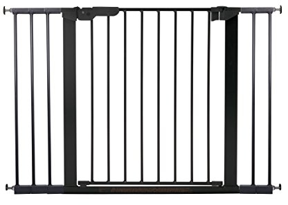 BabyDan Premier Drucksperre für Tür / Treppe Schwarz 73,5-112,8 cm