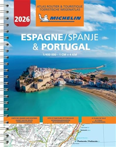 Atlas Espagne & Portugal 2026: wegenatlas 1:400 000 (Michelin Atlassen)