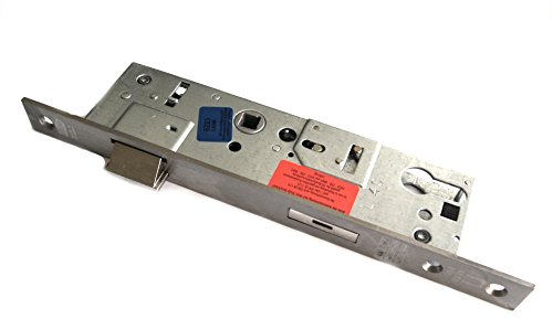 BKS RR-Panikschloß 18260, FunktionE, mitWechsel, Dorn 40mm, Entf.92mm, Nuß 9mm, Stulp 24x3x270mm kantig Edelstahl, Nr. B-18260-02-U-8, Silber