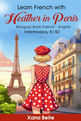Learn French with Heather in Paris: Bilingual French & English - Easy Book for Intermediate Learners (French Edition) (Heather´s Adventures)
