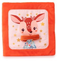 LILLIPUTIENS - Livre d'activités Stella et Son Doudou pour l'éveil et l'empathie - Livre en Tissu avec Doudou Lapin - Histoires colorées pour développer la motricité et l'imagination - À partir de 12