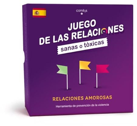 Comitys - Juego de Relaciones Sanas o Tóxicas: Juego de Cartas para Adolescentes, Parejas y Adultos - Educación Emocional, Psicología y Prevención de la Violencia (96 Cartas en Español)