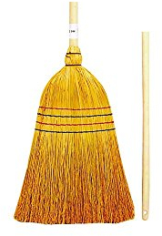 Thomas' Escoba Pajita 4 Hilos Mango Madera