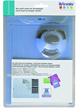 Artemio Kit de Création Enveloppe et Carte avec Perforatrice, Plastique, Multicolore, 17,5 x 5 x 26 cm 18002087