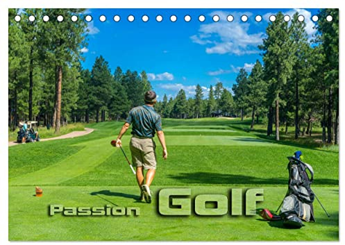 Passion Golf (Tischkalender 2026 DIN A5 quer), CALVENDO Monatskalender: Stimmungsvolle Impressionen aus der Welt des Golfsports (CALVENDO Sport)