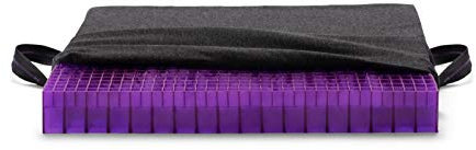 Purple Double Seat Cushion | Pressure Reducing Grid Designed for Ultimate Comfort | Designed for Office Chairs | Made in The USA