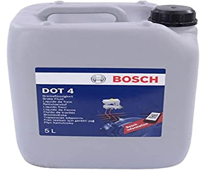 Bosch Bremsflüssigkeit DOT 4, 5 L - für Fahrzeuge vor Baujahr 2010 - geeignet für ABS-Bremssysteme der ersten Generation