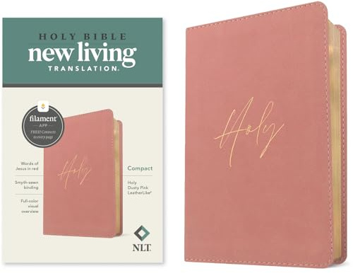 NLT Compact Bible, Filament-Enabled Edition (Leatherlike, Holy Dusty Pink, Red Letter): New Living Translation, Holy Dusty Pink, Red Letter, ... Filament-enabled Edition, With Ribbon Marker