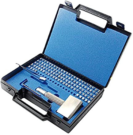GRAVUREM Europa-typsortiment/typhållarset/slagnummer/slagbokstäver – 4 mm