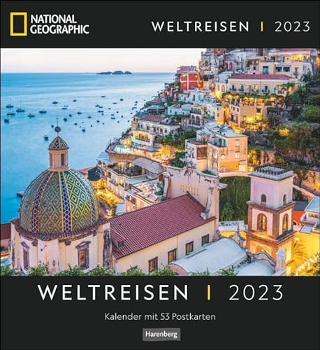 Weltreisen Postkartenkalender National Geographic 2023. Jede Woche ein neues Traumziel im Postkartenformat. Fotokalender zum Aufstellen oder Aufhängen mit 53 Postkarten.: 53 Postkarten