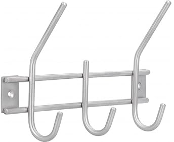 SIRO Hakenleiste Blaustein, Modern, Design, Edelstahl fein geschliffen, 220 mm x 50 mm x 150 mm, LA 196 mm, 2255-220N1V1K