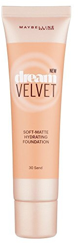 3 x Maybelline New York Dream Velvet Soft Matte Foundation 30ml - 30 Sand