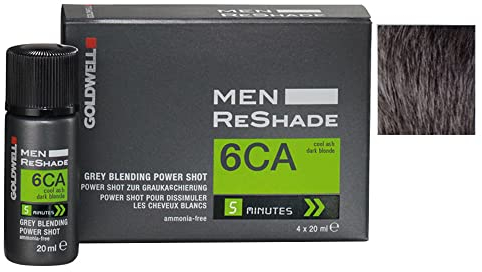 Goldwell Color Men ReShade 6CA Kalte Asche Dunkelblond 4x20ml-Haarfarbe für Mann