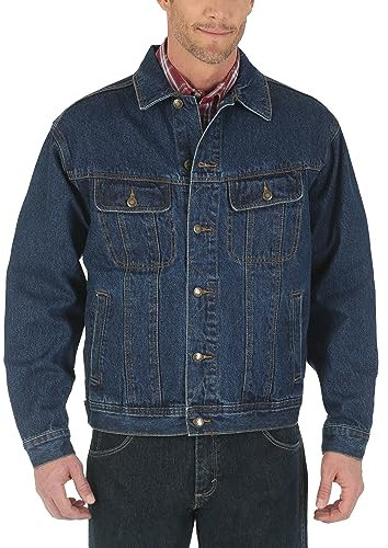 Wrangler Men's Rugged Wear Unlined Denim Jacket,Antique Indigo,Large Tall