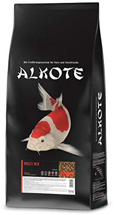 AL-KO-TE, 1-Jahreszeitenfutter für Kois, Sommermonate, Schwimmende Pellets, 3 mm, Hauptfutter Multi Mix, 13,5 kg