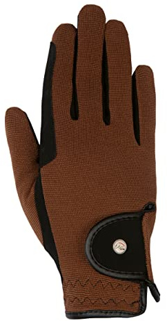HKM Pro Team Reithandschuhe-Professional Nubuk Lederimitat-9124 Schwarz/braunXL Pantalon Mixte, Noir/Marron, XL