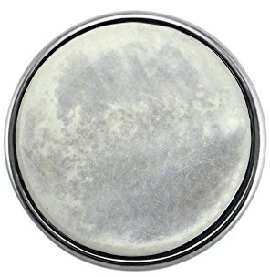 Quiges Damen Click Button 18mm Chunk Weiße Kunstperle Versilbert für Druckknopf Zubehör