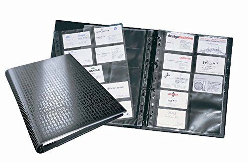 Durable Visitenkarten-Ringbuch Visifix centium A4, für 400 Visitenkarten, schwarz, 240901