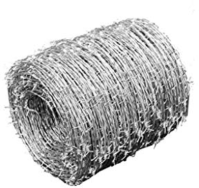 vidaXL Stacheldraht 500 m Sperrdraht Weidezaun Forstzaun Maschendrahtzaun Zaun