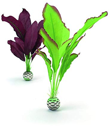 biOrb Juego de plantas de seda de color verde y lila en tamaño M