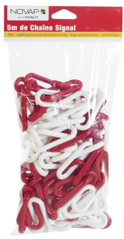 Kette Ø 8 mm x 5 m rot/weiß im Beutel – SIGNAL – 1185043