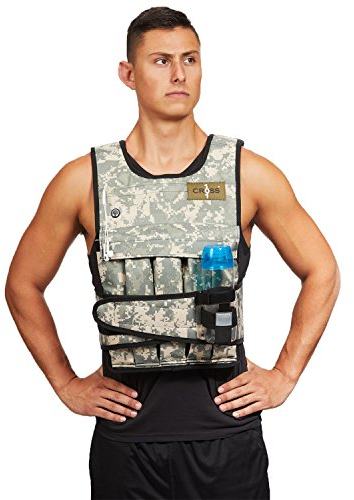 Cross101 Camouflage verstellbar Gewichtsweste – ohne Schulterpolster