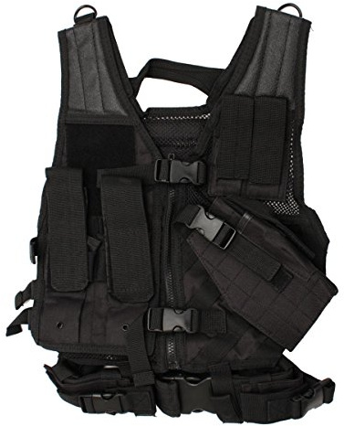 NcSTAR unisex adult NcStar Tactical Vest Childrens Black XS S, Black, Small US