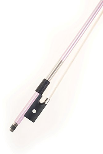 Glasser Fiberglass Violin Bow With Horse Hair (3/4, Pink)