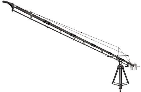 Potence pour caméra PROAIM de 6,4 m avec Support pour stabilisateurs 3 Axes, rotule panoramique/inclinable et rotule Fluide. pour caméras vidéo Reflex numériques jusqu'à 15 kg (P-A21-JS).