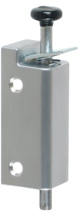 FPL Sliding Door Lock Security Foot Bolt in Satin Chrome - Quickly and Easily Locks and Unlocks with Your Foot