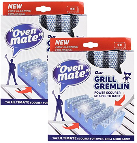 Oven Mate Grill Gremlin (Twin Pack) - 4 scourers in total