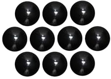 MAUL Kugel Magnet Ø 30 mm (10 Stück) | Starke Magnete für Whiteboard, Magnettafel und Kühlschrank | Magnet klein mit 0,6 kg Haftkraft | Magnete mit Hochglanz Oberfläche | Schwarz