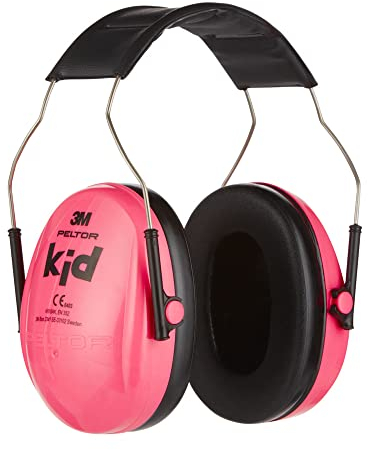 3M Peltor Kid Gehörschutz Kinder -Pink/Rosa- Kapselgehörschutz mit verstellbarem Kopfbügel, Leichter Ohrenschützer mit Lärmschutz bis 98dB