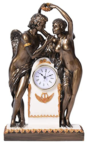 Historische Reloj de Chimenea Empire Estilo Amor & Psique Alegoría IS080 Palazzo Exclusivo