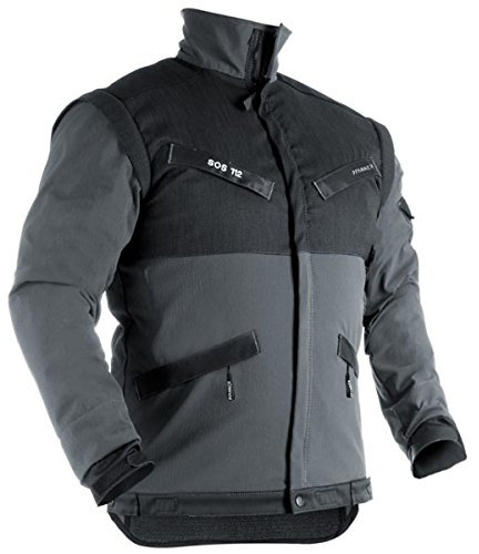 Pfanner atmungsaktive Funktionsjacke ZipOff mit Cordura®, Farbe:grau, Größe:XL