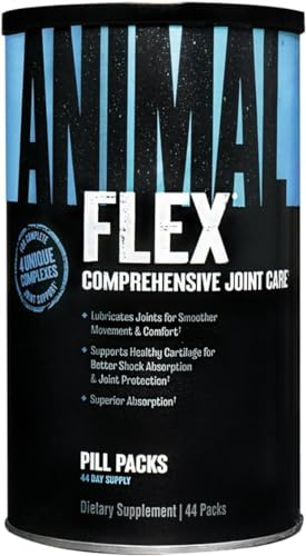 ANIMAL Flex Comprehensive Joint Care - 4 einzigartige Komplexe für Gelenke, Knochen & Knorpel - mit Vitamin A & E, Glucosamin, Leinsamenöl & Hyaluronsäure - 44 Packungen