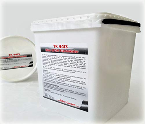 2 Liter, TK-4413 EPDM-Kleber für Dachfolie, Flächenkleber Wasserbasis Dach Folie Wasser