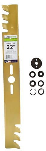 MaxPower 331982B 22-Inch Universal Gold Metal Mulching Blade