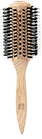 Marlies Möller Haarbürste Super Round Brush Rundbürste - Große Rundbürste für perfektes Styling – Mit Buchenholz & Naturhaar-Borsten – Für mehr Volumen & Fülle – Für langes & krauses Haar