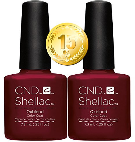CND Shellac Oxblood Craft Culture Collection Autumn 2016 7.3 ml Economy Pack of 2