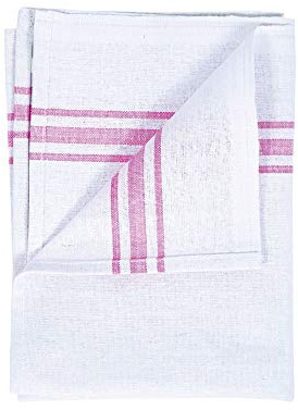 Leecroft White Cotton Tea Towel
