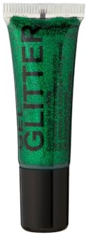 Gel Glitter Green. Sparkling Glitter for your face & body with fine nib applicator