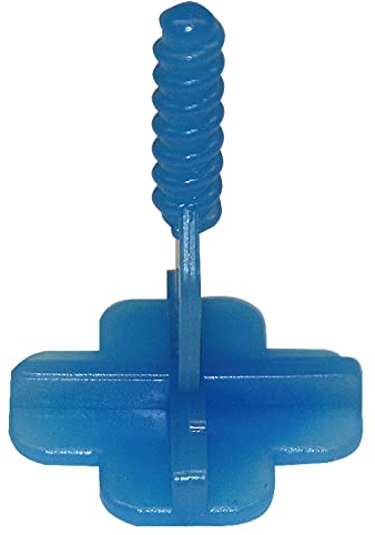 Karl Dahm Gewindelaschen Kreuze für 3 mm Fugen, 500 Stück, blau I Fugenkreuze für Fliesen-Nivelliersystem I Leichtes Fliesen-Legen mit professioneller Fliesen Verlegehilfe I 12463