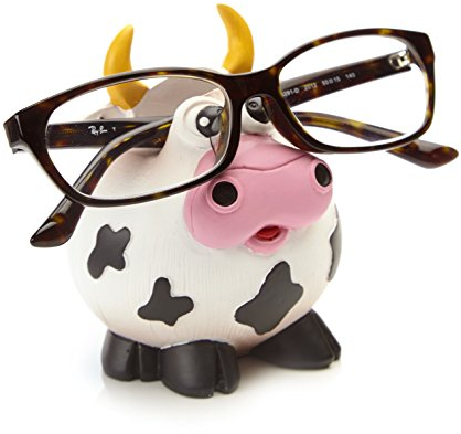 By Bers Brillenhalter Design Bulle, Kuh, Büffel, Rindvieh, handbemalt, lustig, für Spaßversteher und Junggebliebene