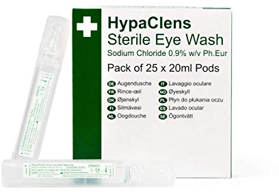HypaClens Saline Eye Wash Pods, (Pack of 25)