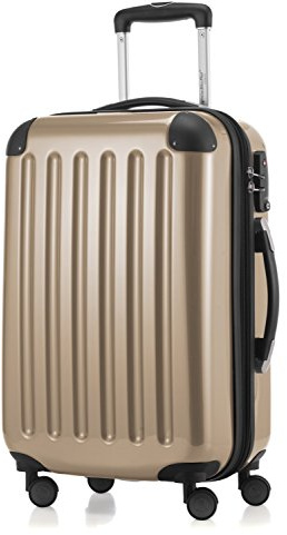 Hauptstadtkoffer Alex TSA Kabinväska (55x38x23 cm) 42 L, champagnefärgad | ABS/PC Hårdskal · TSA-lås · Expanderbar · 3.2 kg Lätt · 4 Dubbla Hjul · Utbytbara Delar · Kabinbagage