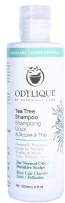 Odylique Naturkosmetik Teebaum und Kräuter Shampoo – Sanftes Bio Shampoo ohne Silikone und Sulfate 200ml