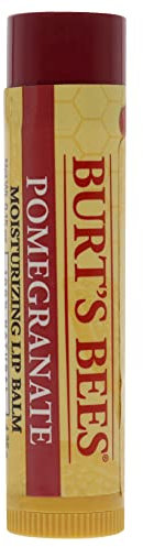 Burt's Bees 100% Natural Moisturizing Lip Balm, Pomegranate with Beeswax and Fruit Extracts - 4 Tubes